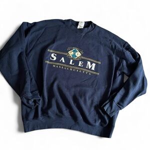 VINTAGE • 90s Salem Massachusetts classic new england witch crewneck sweatshirt